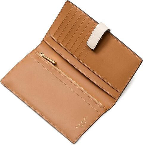 kate spade new york AVA Pebbled Leather 2 in 1 Bifold Wallet, Black in Kuwait