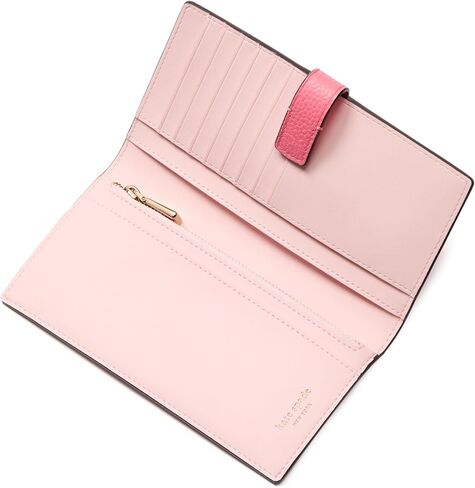 kate spade new york AVA Pebbled Leather 2 in 1 Bifold Wallet, Black in Kuwait