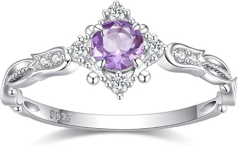 London Blue Topaz Engagement Ring for Women Created Emerald Rose Quartz Moss Agate Blue Sandstone Birthstone Wedding Anniversary Jewelry in Kuwait