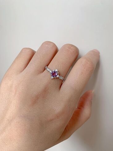 London Blue Topaz Engagement Ring for Women Created Emerald Rose Quartz Moss Agate Blue Sandstone Birthstone Wedding Anniversary Jewelry in Kuwait