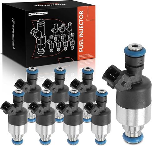 A-Premium Fuel Injectors Set of 8 Compatible with Chevrolet Camaro 1989-1992, Corvette 1989-1991 & Pontiac Firebird 1989-1992, 5.7L, Replace# 17112095, 17112285 in Saudi Arabia