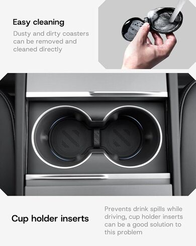 2025 Upgrade Center Console Organizer Tray for Tesla Model 3 Highland Accessories [Double Layer Space, Durable Material, Easy to Clean] Hidden Storage Case for Tesla Model 3 2025 2024-7pcs in Saudi Arabia