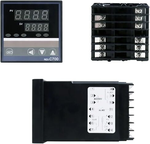 REX-C100،400،700 RELAY OUTPUT PID THERMOMSTAT منظم ثنائي ملحقات غلايات تحكم درجة الحرارة الرقمية (C400 كل النوع Refle) in Saudi Arabia