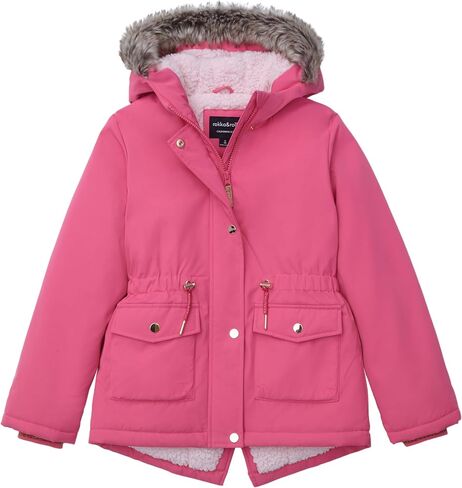 Rokka&Rolla Girls' Water-Resistant Sherpa Fleece Lined Puffer Jacket Winter Parka Coat in Saudi Arabia