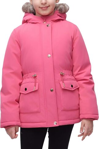 Rokka&Rolla Girls' Water-Resistant Sherpa Fleece Lined Puffer Jacket Winter Parka Coat in Saudi Arabia