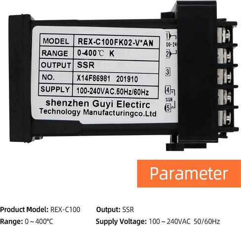 REX-C100 SSR C700 RELAY DIGITAL PID TERPERTING REFERTY THERMOSTAT ANTERMOND SSR K THERMOCOUPLE (REX-C100 SSR) in Saudi Arabia