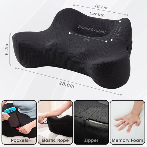 مكتب لاب توب مع وسادة، وسادة كمبيوتر محمول ناعمة للحضن، وسادة مكتب محمولة، وسادة ألعاب وسادة عمل للسرير والأريكة والسيارة in Kuwait