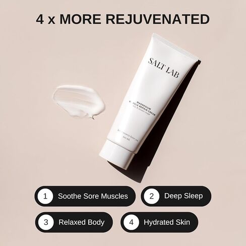 Magnesium Muscle Repair Cream, Lightweight Magnesium Rich Cream With Shea Butter For Muscle & Joint Pain, Scented With Essential Oils, Post Activity Self Care, Non Greasy Formula, 100 Ml in Saudi Arabia