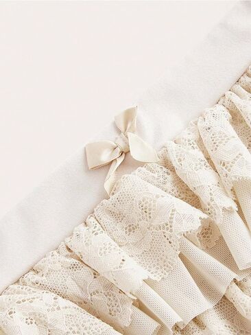 Women's Y2K Lace Ruffer Shorts Sexy Boyshorts Layered Pumpkin Skirt Cute Sweet Pettipants in Saudi Arabia
