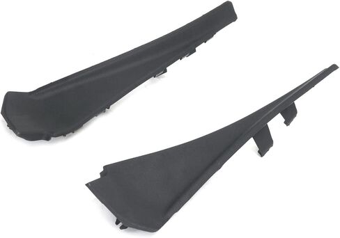 Pair Drivers Passenger Left Right Side Cowl Extension Plastic Black for Nissan for Rogue 2014-2020,Fast delivery in Saudi Arabia