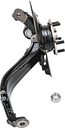 Detroit Axle - 2.4L Front Left Steering Knuckle for 03-07 Honda Accord [Manual Transmission], Driver Side Steering Knuckle & Wheel Bearing Hub Assembly 2003 2004 2005 2006 2007 Replacement in Saudi Arabia