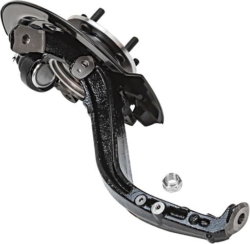 Detroit Axle - 2.4L Front Left Steering Knuckle for 03-07 Honda Accord [Manual Transmission], Driver Side Steering Knuckle & Wheel Bearing Hub Assembly 2003 2004 2005 2006 2007 Replacement in Saudi Arabia
