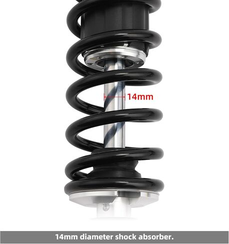 XMT-MOTO Adjustable Remote Reservoir Rear Suspension Shocks Fit For Harley Touring CVO Road Glide Electra Glide Street Glide Road King 2014-2023,Golden+Black in Saudi Arabia