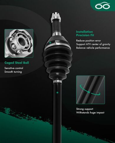 SCITOO CV Axle Shaft Assembly Rear Left Right For Can-Am Maverick X3 Max R 2017-2021 For Can-Am Maverick X3 Max RR 2020-2023 For Can-Am Maverick X3 2020-2023 705502362 2PCS in Saudi Arabia