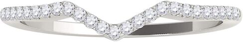 MauliJewels 0.15 Carat Diamond Wedding Band Prong-Setting 14K Solid Rose, White And Yellow Gold in Saudi Arabia