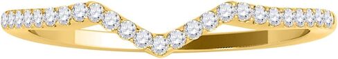 MauliJewels 0.15 Carat Diamond Wedding Band Prong-Setting 14K Solid Rose, White And Yellow Gold in Saudi Arabia