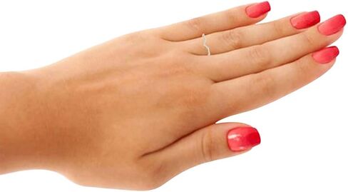 MauliJewels 0.15 Carat Diamond Wedding Band Prong-Setting 14K Solid Rose, White And Yellow Gold in Saudi Arabia