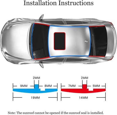 3 MEMERES T Shape Rubber Car Seal Strips Automobile Window Edge Seal Seat Strip Sticker Doiseproof Proching Strip for Car Gindshield Snroff Window (19mm-3 ge) in Saudi Arabia