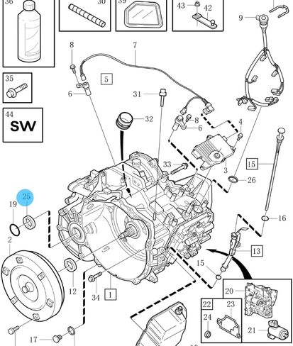 9495018 Drive Rod Sealing Ring Seal Half Sheaft Oil Seal for Volvo C30 C70 S40 S60 S80 V50 V70 2002 2003 2004 2005 Car Accessories in Saudi Arabia