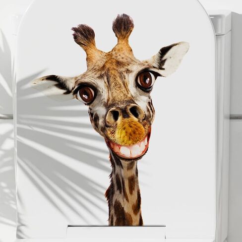 Horse Crack Car Stickers 4 Stickers, Car Window Clings Decal, 3D Horse Decal Auto Accessories, Waterproof Animal Wall Stickers, Funny Car Decoration Stickers in Saudi Arabia