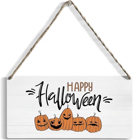 Fall Wood Sign Wall Decor, 12x 6 Inch Welcome Sign for Front Door Decor Hanging Wall Art Pumpkin Autumn Hanging Plaque for Home Living Room Farmhouse Harvest Day Thanksgiving Wall Decor Autumn Vibes in Saudi Arabia