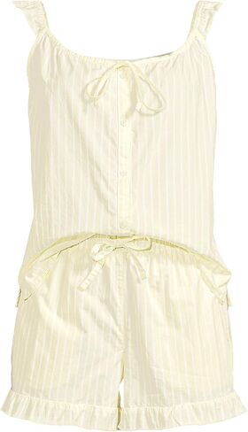 Lands 'End Women's Poplin 2 قطعة Pajama Set - Tank Top and Shorts in Saudi Arabia