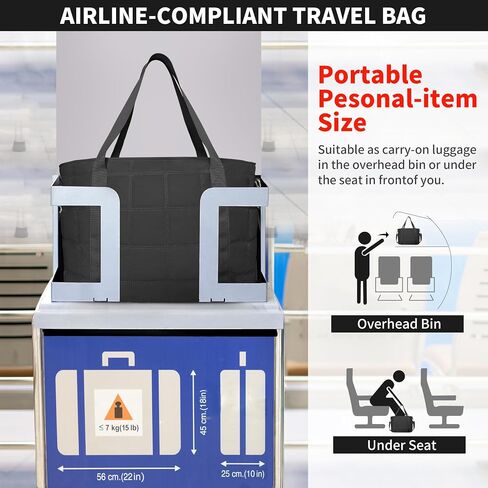 Tote Bag for Women, Puffy Bag with Zipper, Quilted Shoulder Bag with Compartments for Travel and Gym in Kuwait
