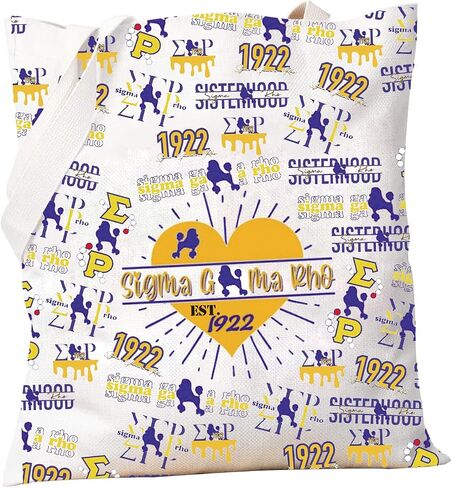 PXTIDY Sorority Gift Sigma Est 1922 Tote Bag Sisterhood Sorority Sister Gift in Saudi Arabia