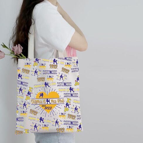 PXTIDY Sorority Gift Sigma Est 1922 Tote Bag Sisterhood Sorority Sister Gift in Saudi Arabia