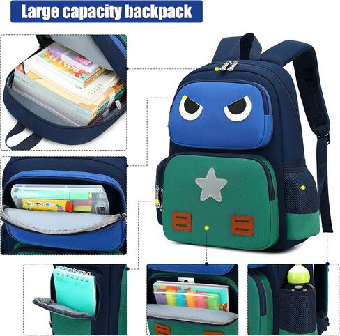 ArcEnCiel Mini Backpack for Kids，Toddler School Backpack for Boys Small Lightweight 15 inch Daycare Backpack in Kuwait
