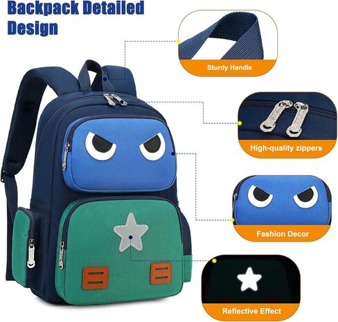 ArcEnCiel Mini Backpack for Kids，Toddler School Backpack for Boys Small Lightweight 15 inch Daycare Backpack in Kuwait