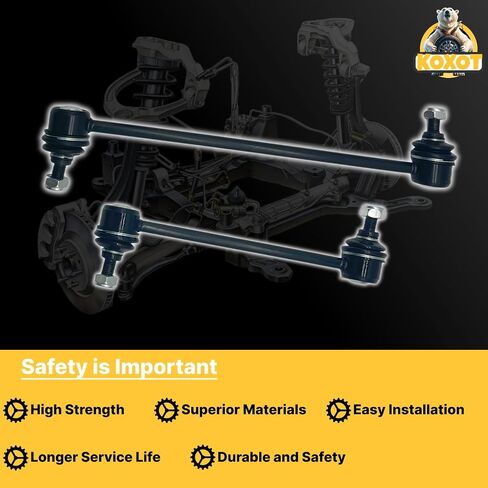 4Pcs Front & Rear Sway Bar End Links Fit for Lexus ES300 1997-2001 | RX300 1999-2003 | for Toyota Avalon 1997-2004 | Camry 1997-2001 | Solara 1999-2003 | K90311 K90312 K90313 in Saudi Arabia