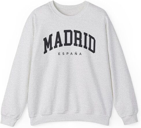Madrid Spain Adult Unisex Crewneck Sweatshirt in Saudi Arabia