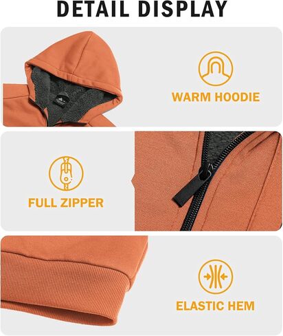 هوديي فريك للأولاد فريك سترة zip up شيربا المبطن في سن المراهقة وبلوزات مع جيب الجيب in Kuwait