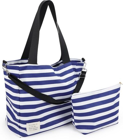 Beach Tote Bag with Matching Pouch, Large Sand Tote for Women, Lightweight Carryall Bag, Vacation Travel Bag in Saudi Arabia