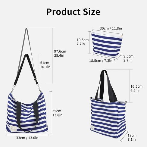 Beach Tote Bag with Matching Pouch, Large Sand Tote for Women, Lightweight Carryall Bag, Vacation Travel Bag in Saudi Arabia