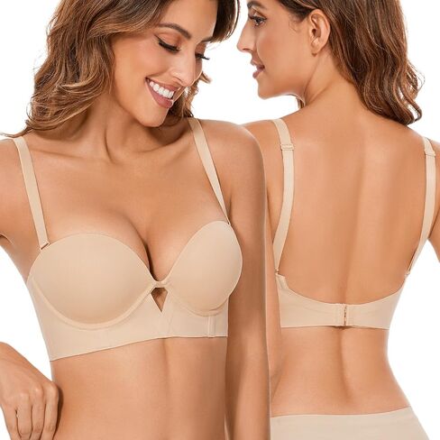 دفع مبطن لأعلى أسفل الصدرية الخلفية دعم الأسلاك السفلية الخلفية الظهر brassiere للنساء in Saudi Arabia