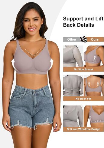 لا توجد حمالة صدرية للنساء للنساء تغطية كاملة مريحة Brassiere Wirefree Seamless Bralette Lift Bra كل يوم in Kuwait