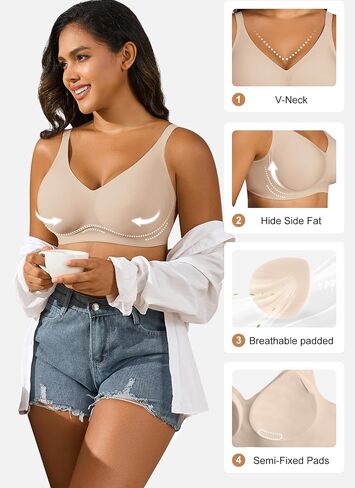 لا توجد حمالة صدرية للنساء للنساء تغطية كاملة مريحة Brassiere Wirefree Seamless Bralette Lift Bra كل يوم in Kuwait