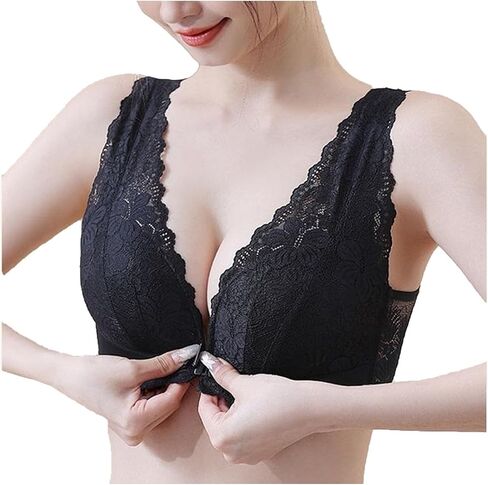 Deep V Front Front Closure Push Up Bra Super in Kuwait