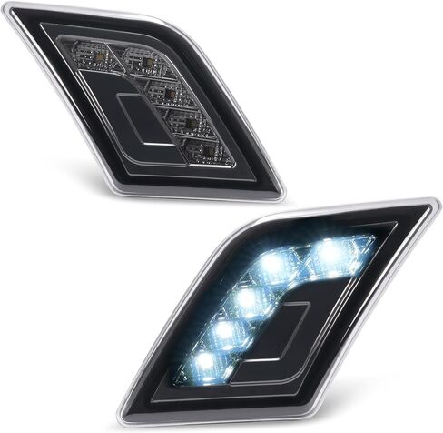 زوج Hecasa LED LED Side Marker Lights متوافقة مع 2008-2011 Mercedes-Benz C300 C350 C63 AMG 4 DOOR MODAN MODAN MODAN in Saudi Arabia