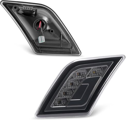 زوج Hecasa LED LED Side Marker Lights متوافقة مع 2008-2011 Mercedes-Benz C300 C350 C63 AMG 4 DOOR MODAN MODAN MODAN in Saudi Arabia