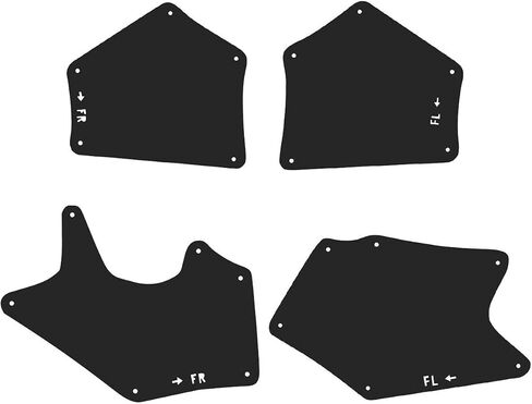 4pcs Wheel Liner Splash Shield Seal for Toyota for Sequoia 2007-2020 for Tundra 2007-2020 Flap Guards Rubber Front Black in Saudi Arabia