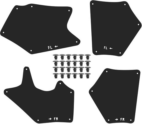 4pcs Wheel Liner Splash Shield Seal for Toyota for Sequoia 2007-2020 for Tundra 2007-2020 Flap Guards Rubber Front Black in Saudi Arabia
