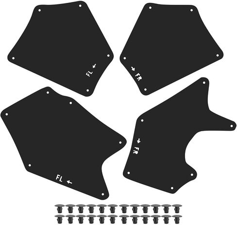 4pcs Wheel Liner Splash Shield Seal for Toyota for Sequoia 2007-2020 for Tundra 2007-2020 Flap Guards Rubber Front Black in Saudi Arabia