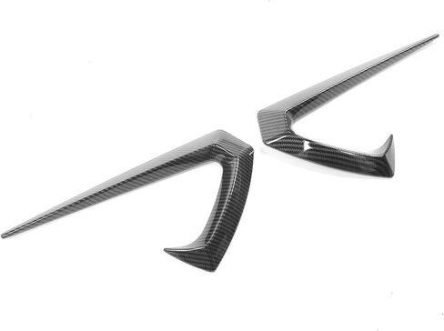 IKON MOTORSPORTS, Side Fender Vents Compatible With 2020-2023 Tesla Model Y, Gloss Black IKON Style ABS Plastic Driver Passenger Side Air Flow Camera Vent Cover Decor Trim 2PC, 2021 2022 in Saudi Arabia