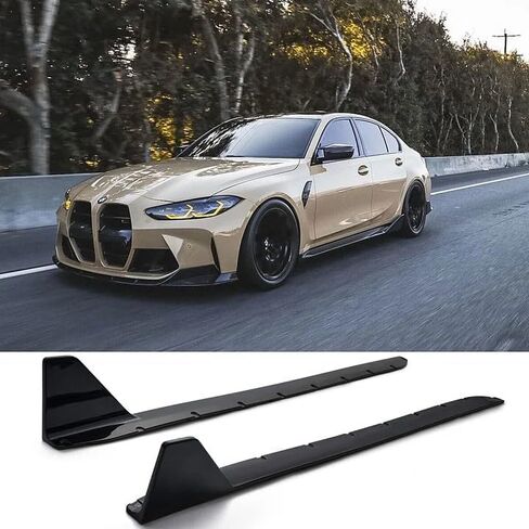 التنورة الجانبية متوافقة مع BMW G80 M3 G83 M4 2021-2025 (مظهر ألياف الكربون) in Kuwait