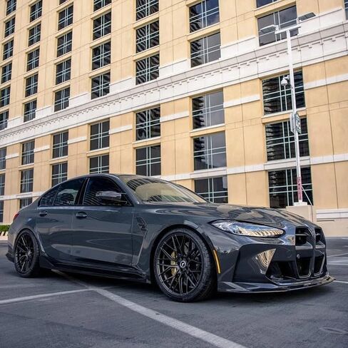 التنورة الجانبية متوافقة مع BMW G80 M3 G83 M4 2021-2025 (مظهر ألياف الكربون) in Kuwait