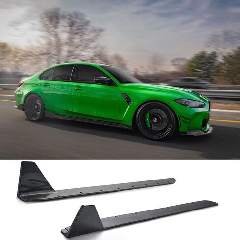 التنورة الجانبية متوافقة مع BMW G80 M3 G83 M4 2021-2025 (مظهر ألياف الكربون) in Kuwait