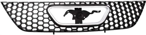 ل Ford Mustang Grille Assembly 1999 00 01 02 03 2004 | قذيفة سوداء محكم وإدراج | ث/الشعار الكروم فتح صب البلاستيك | FO1200357 | XR3Z8200AA in Saudi Arabia